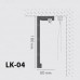 Lubinis užuolaidų profilis H18cm LK04 Lubinis užuolaidų profilis H18cm LK04